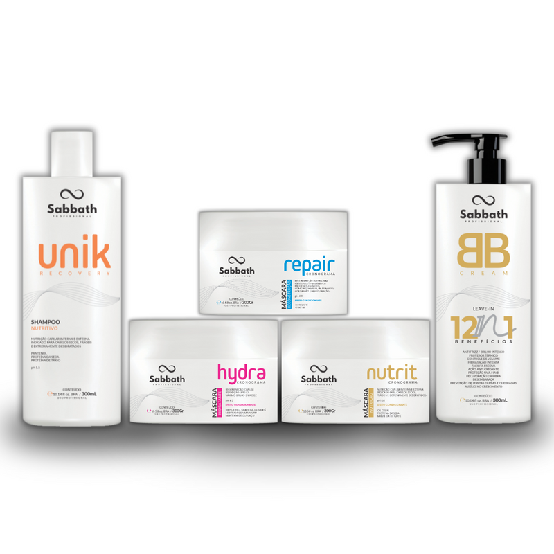Kit Cronograma Capilar Home Care Completo