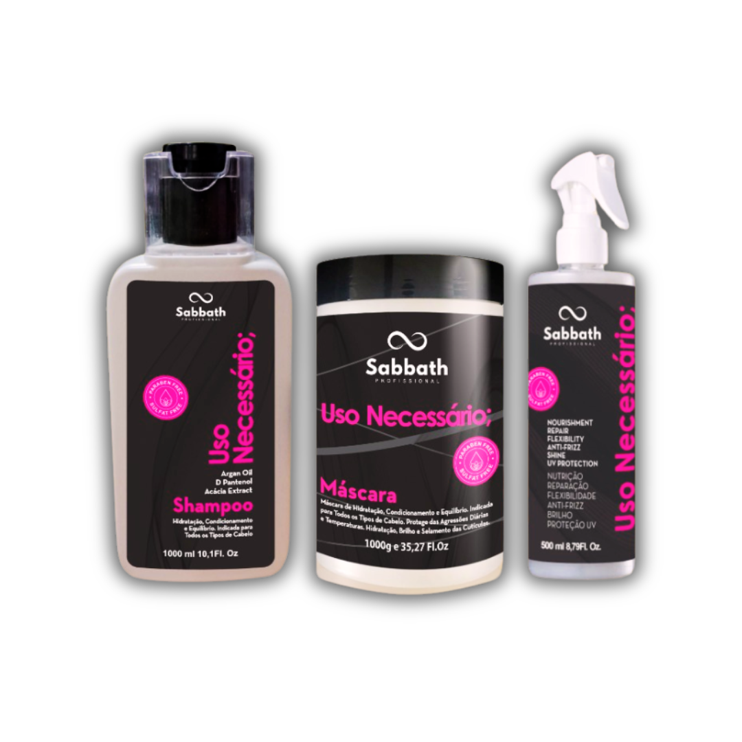 Kit Hidratação Uso Necessário Profissional